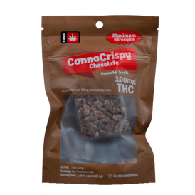 CannaCrispy Chocolate Hybrid 100mg THC Edible from Better Edibles