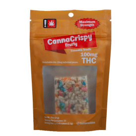 CannaCrispy Fruity Sativa 100mg THC Edible by Better Edibles