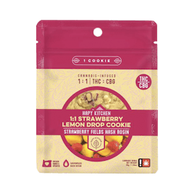 Strawberry Lemon Drop 1:1 100mg THC:CBG Cookie by Hapy Kitchen