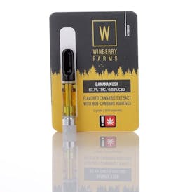 Banana Kush 1g Flavored Cartridge by Winberry Farms