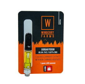 Durban Poison 1g Cartridge by Winberry Farms