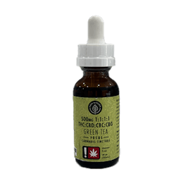 Green Tea “Focus” 1:1:1:1 THC:CBD:CBC:CBG 500mg Tincture by Hapy Kitchen