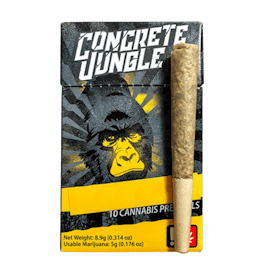 Black Maple .5g Prerolls 10 pack by Concrete Jungle