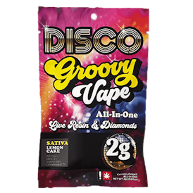 Lemon Cake 2g Groovy Vape Live Resin & Diamonds All-in-One Cartridge