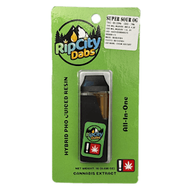 Super Sour OG Hybrid 1g All in One Disposable by Rip City Dabs