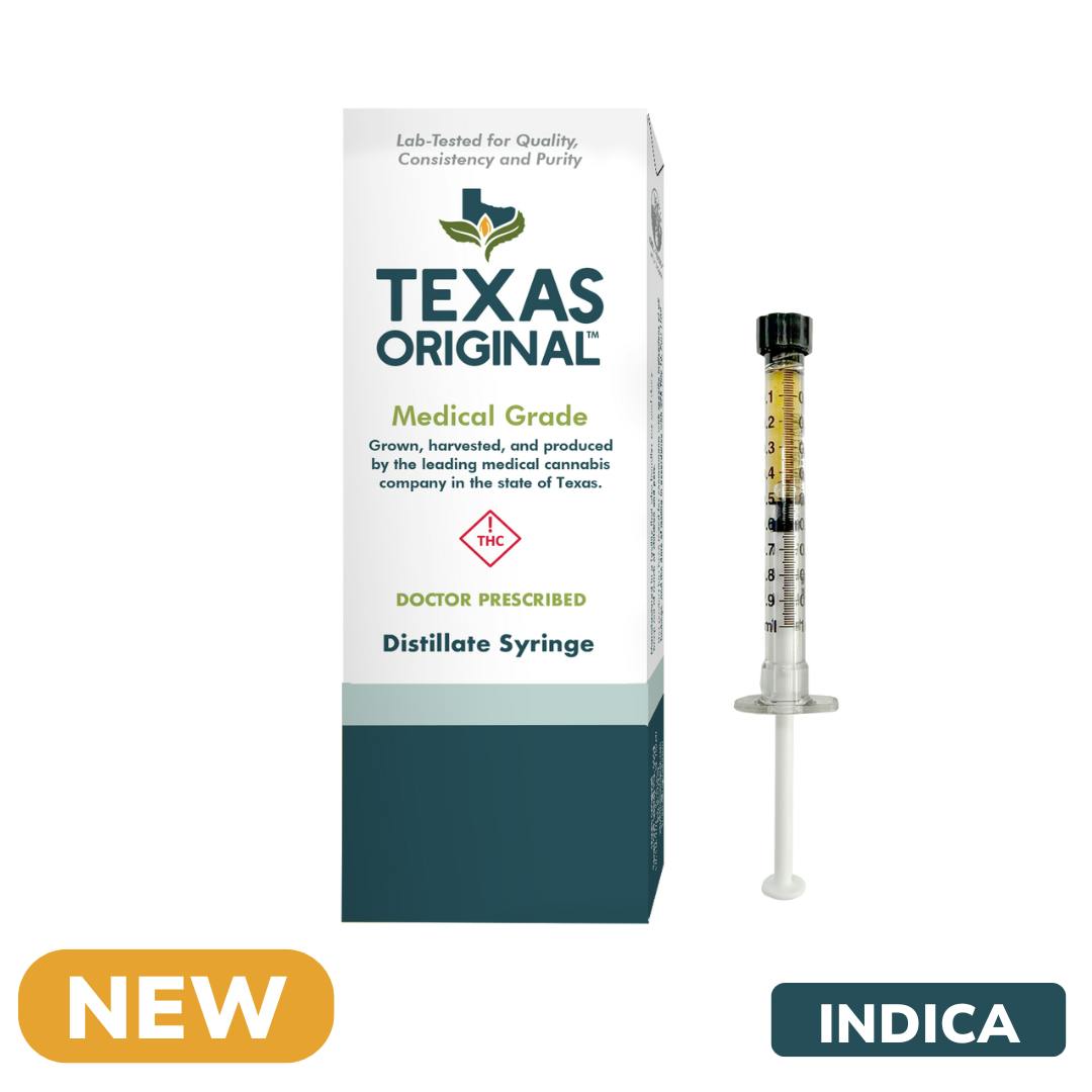 0.5g 0:1 THC Distillate Syringe - Indica, Blackberry Kush