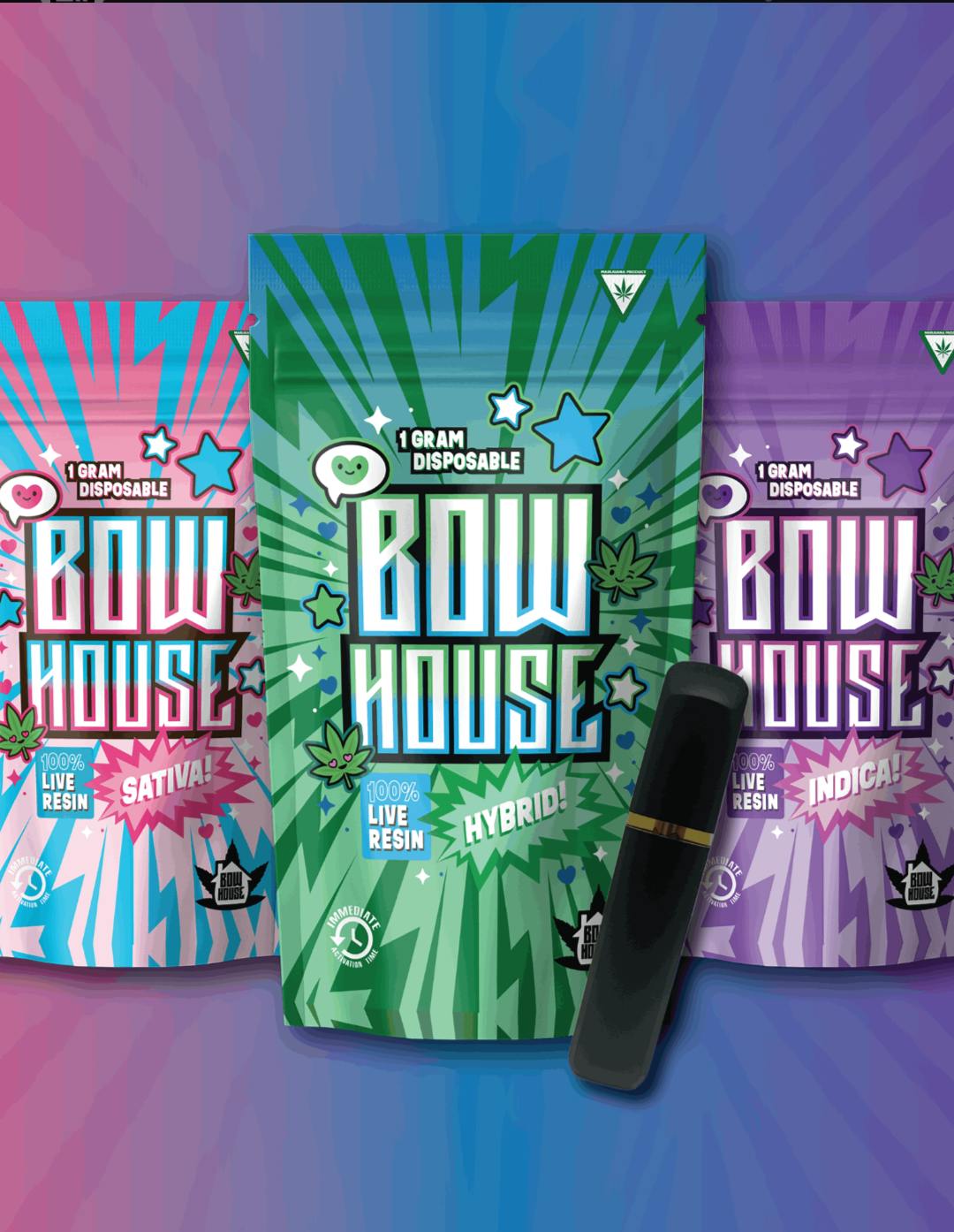 BowHouse | Apples & Bananas | Live Resin Disposable | 1g by BowHouse