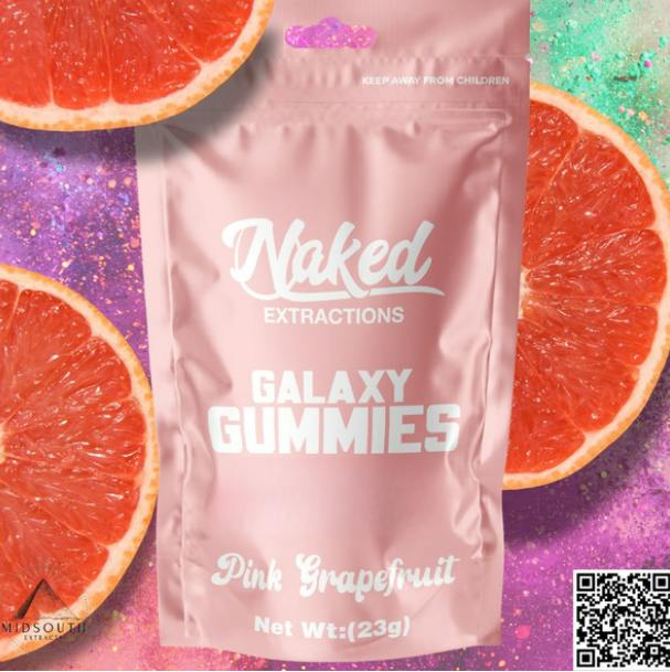 Naked Gummies - 500 mg - Grapefruit by MidSouth Extracts