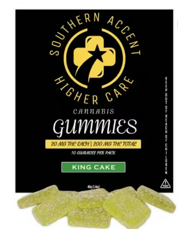 Southern Sky Brands | 200 mg | King Cake Distillate Gummies