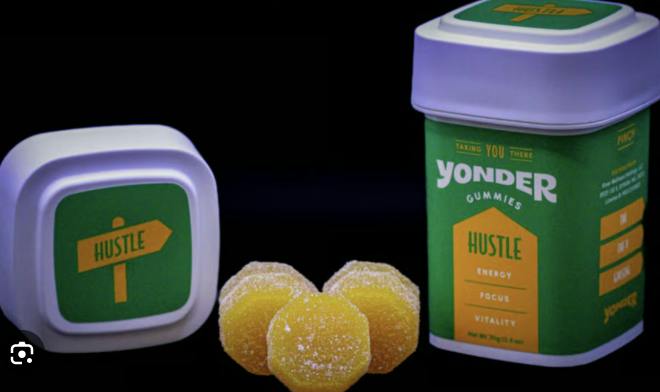 Yonder | Hustle | Lemon Meringue Gummies | 1000 mg | 10 Pack | 100mg/ea by Yonder