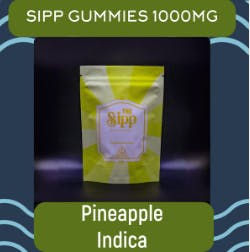 The Sipp | 1000mg | Pineapple Gummies 10PK