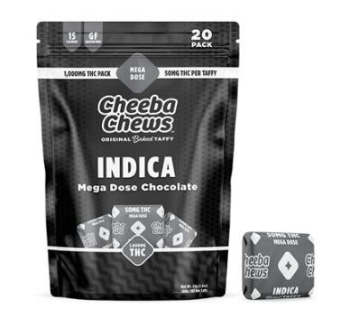 Indica Chocolate Taffy Chews | 1000mg by Cheeba Chews