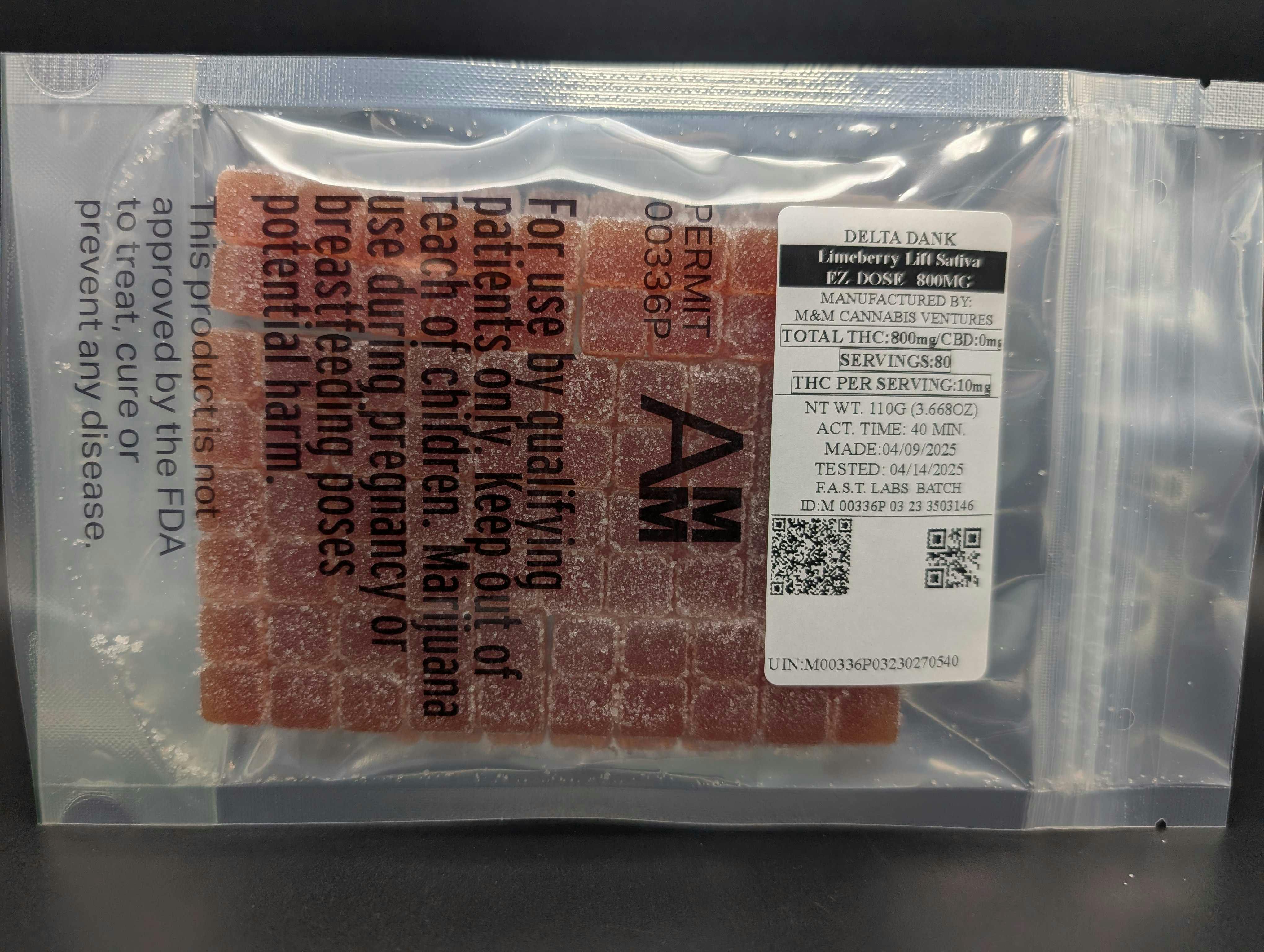 Gummies Lime Berry Lift 800mg