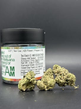 NEW *$30 Value Strain* Tear Gas, 24.79% THC - Good Day
