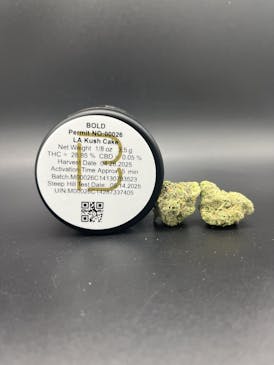 *$30 Flower Strain* LA Kush Cake, 28.85% THC - BOLD