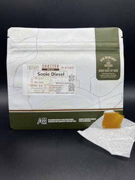 Shatter - 1g, Sooie Diesel, 72.5% THC - Osage
