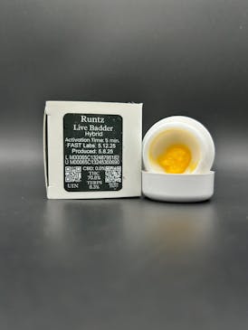 Live Badder - 1g, Runtz, 70.80% THC - River Valley Relief