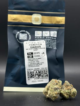 *$30 Flower Strain* Mandarin Cookies, 25.97% THC - NSM