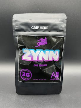 Zynn Disposable Cartridge 2g - OG Kush, 74.11% THC - High Speed Extracts
