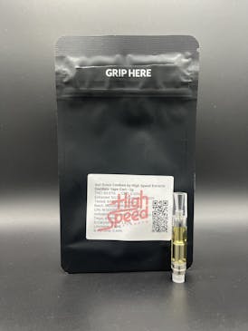 Distillate Cartridge 1g - Girl Scout Cookies, 91.93% THC - High Speed Extracts