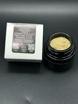 Bubble Hash - 1.5g, Mulberry Diesel, 58.3% THC - River Valley Relief