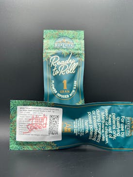 Hash Infused Ground Flower, 1g - White Tahoe Cookies (F) x Lemon Drizzle (H), 27.40% THC -High Speed