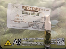 Distillate Cartridge, 1g - White Widow, 76.6% THC - Osage