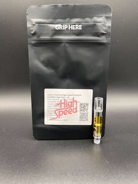 Distillate Cartridge 1g - Green Crack, 82.03% THC - High Speed Extracts
