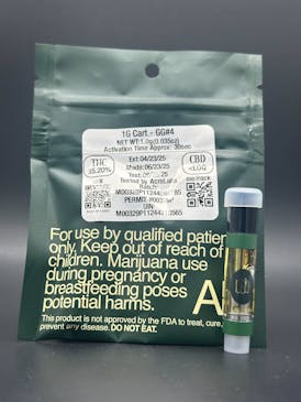 High-Potency Distillate Cartridge - GG#4, 85.20% THC - Dark Horse Medicinals