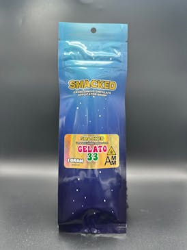 SMACKED Applicator Brush- 1g, Gelato 33, 84.04% THC - BOLD