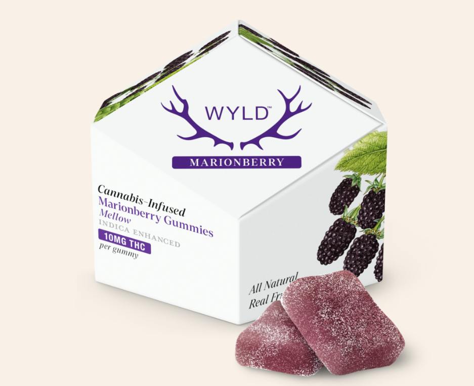 WYLD | Marionberry Indica Enhanced Gummies | 100mg | 10ct | 10mg/ea by WYLD