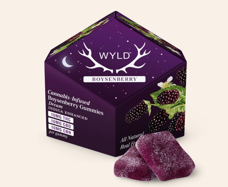 Boysenberry | 1:1:1 THC:CBD:CBN Gummies | 100mg | 10ct | 10mg/ea by Wyld