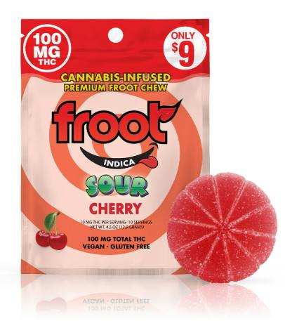 Froot | Sour Cherry Gummy | 100mg | Single Cut-to-dose by FROOT