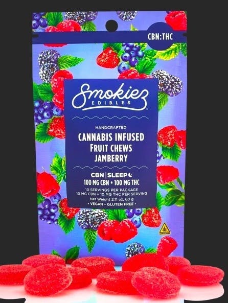 Jamberry 100mg CBN : 100mg THC Fruit Chews - NV