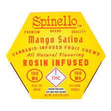 Mango Sativa Rosin Infused fruit Chew