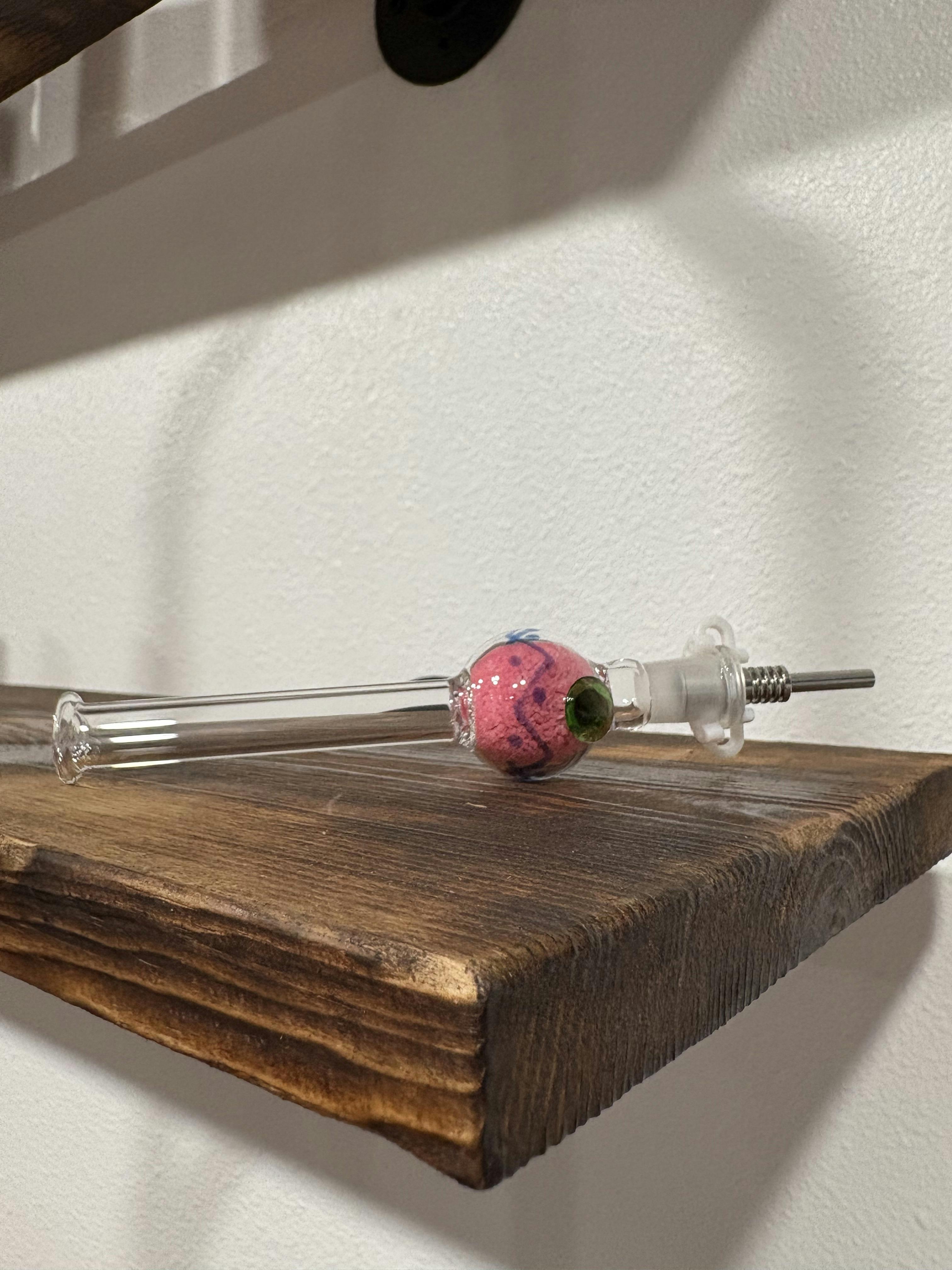 Glass Donut Nectar Collector (Pink)