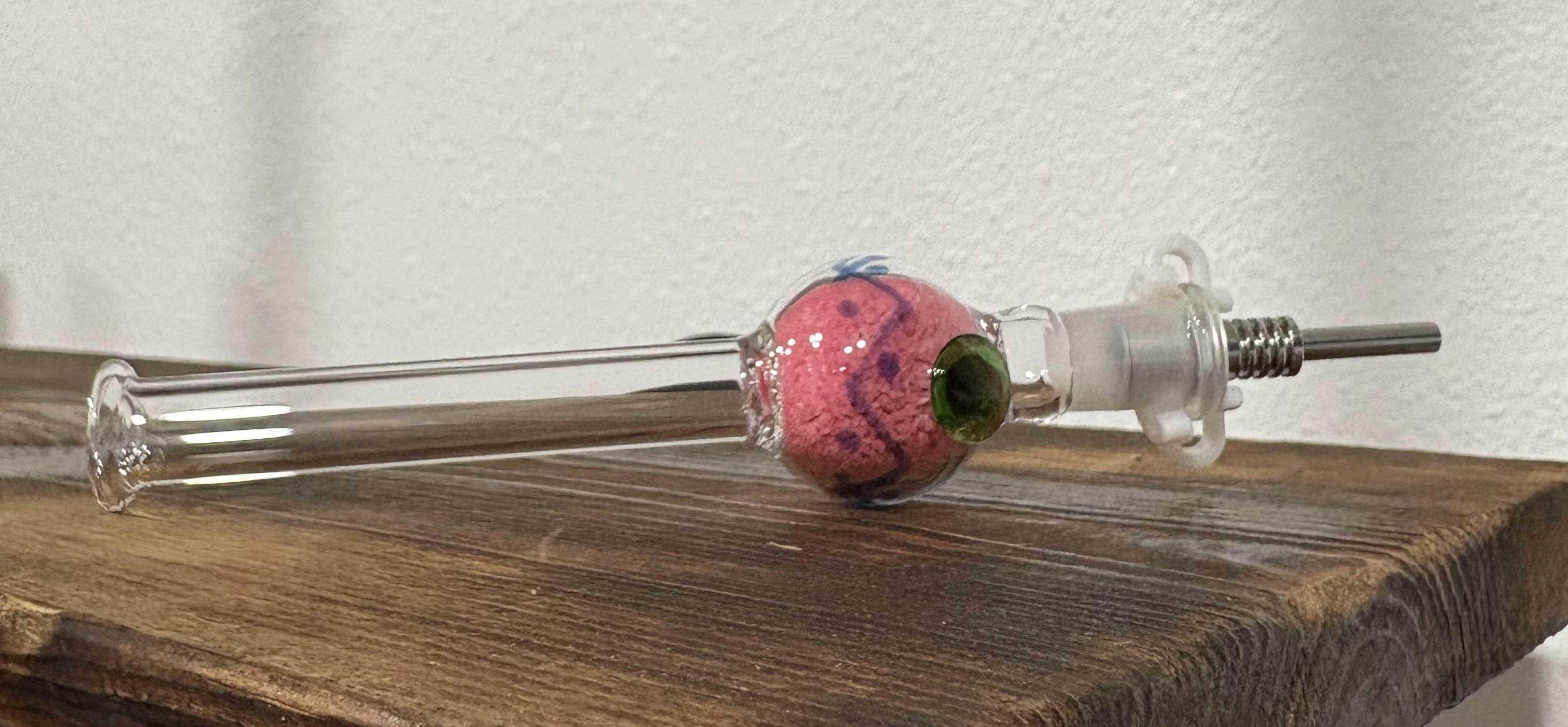 Glass Sand Nectar Collector Pink