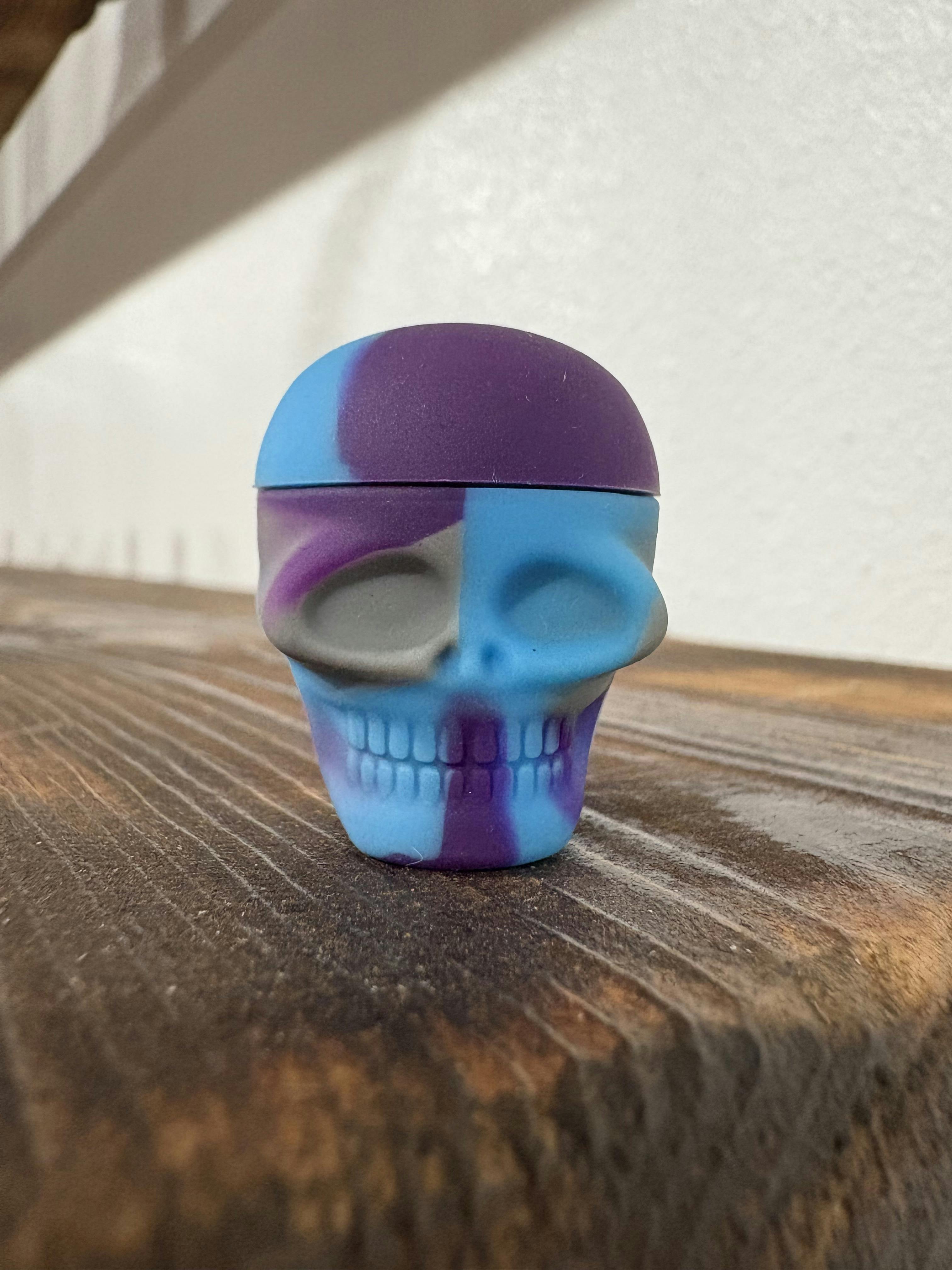 Silicone Skull Blue
