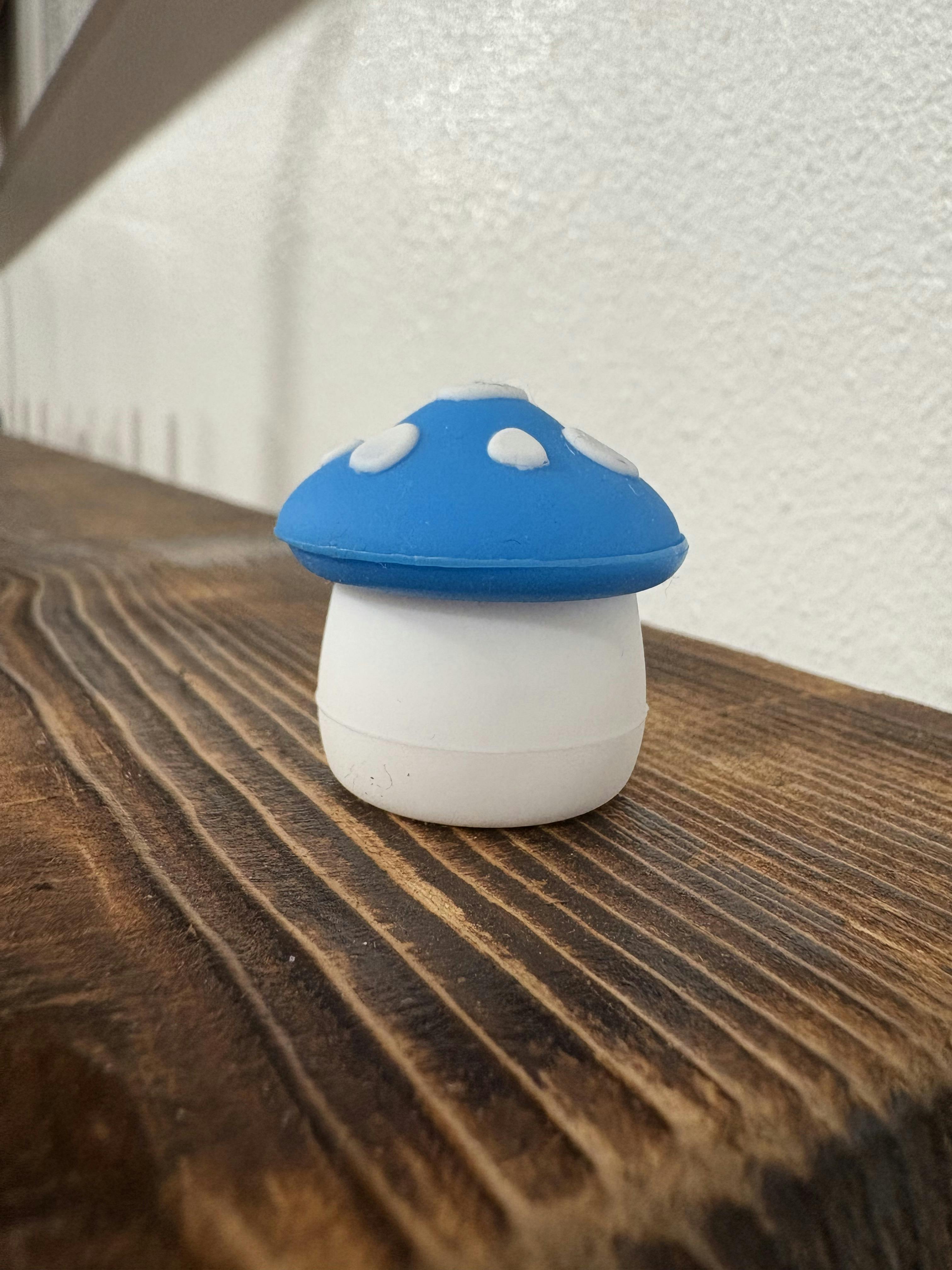 Silicone Mushroom Blue