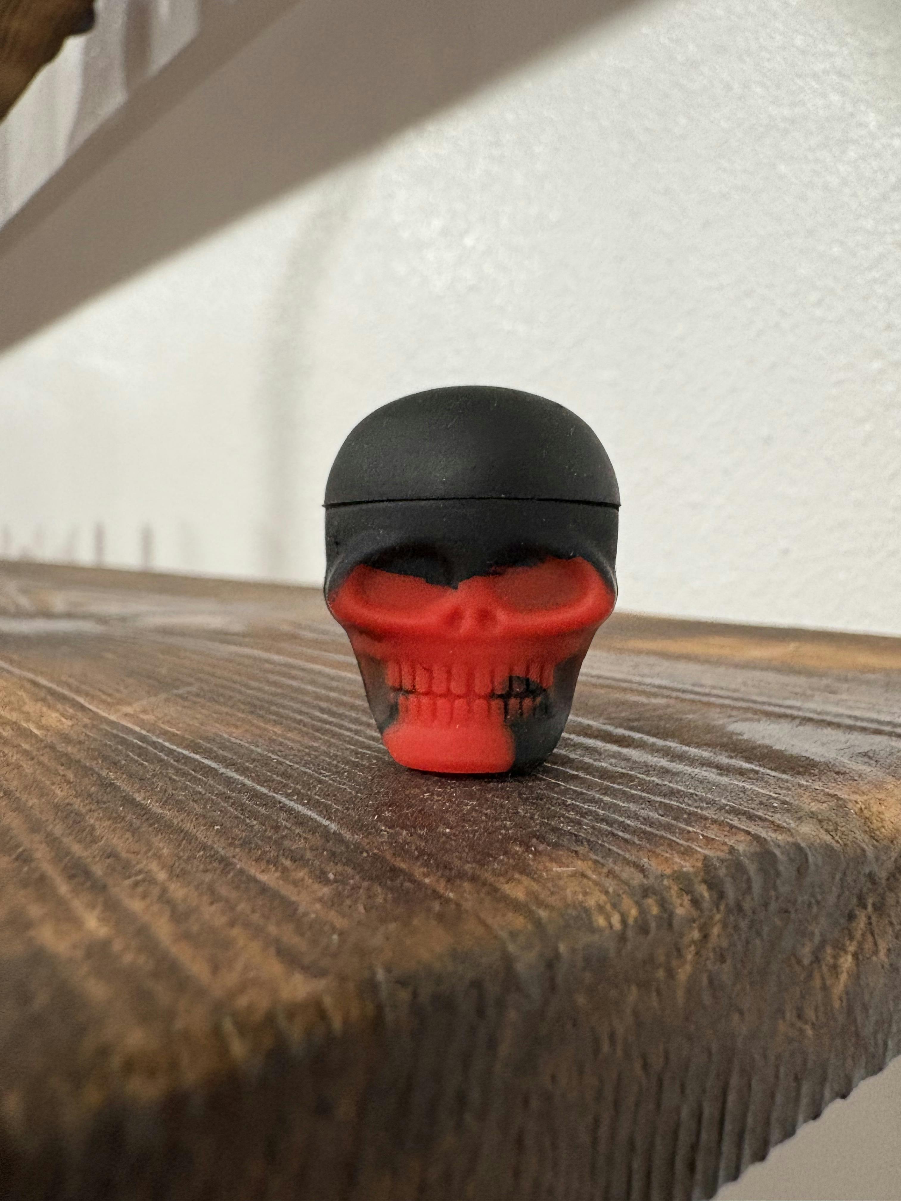 Silicone Skull Red