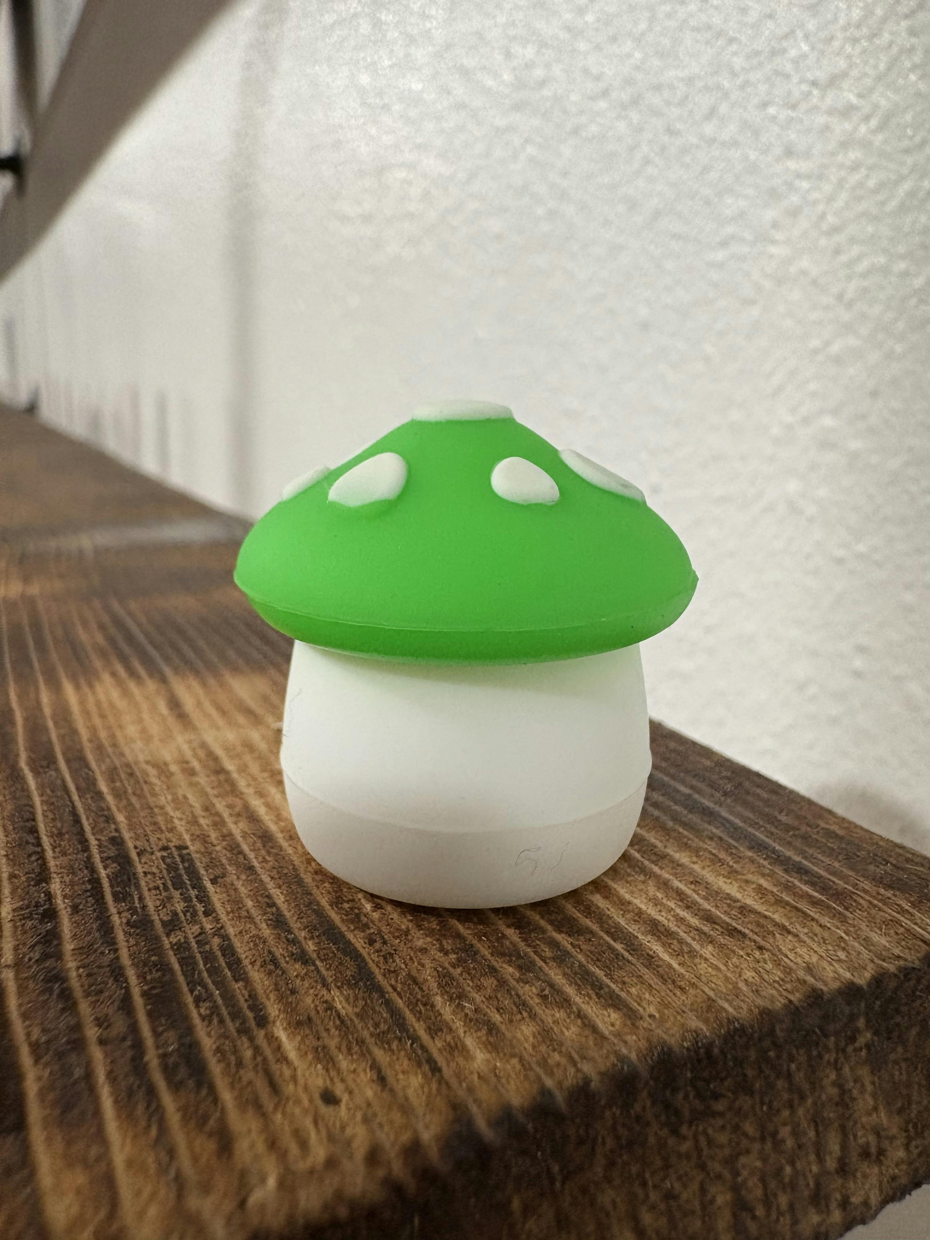 Silicone Mushroom Jar (Green)