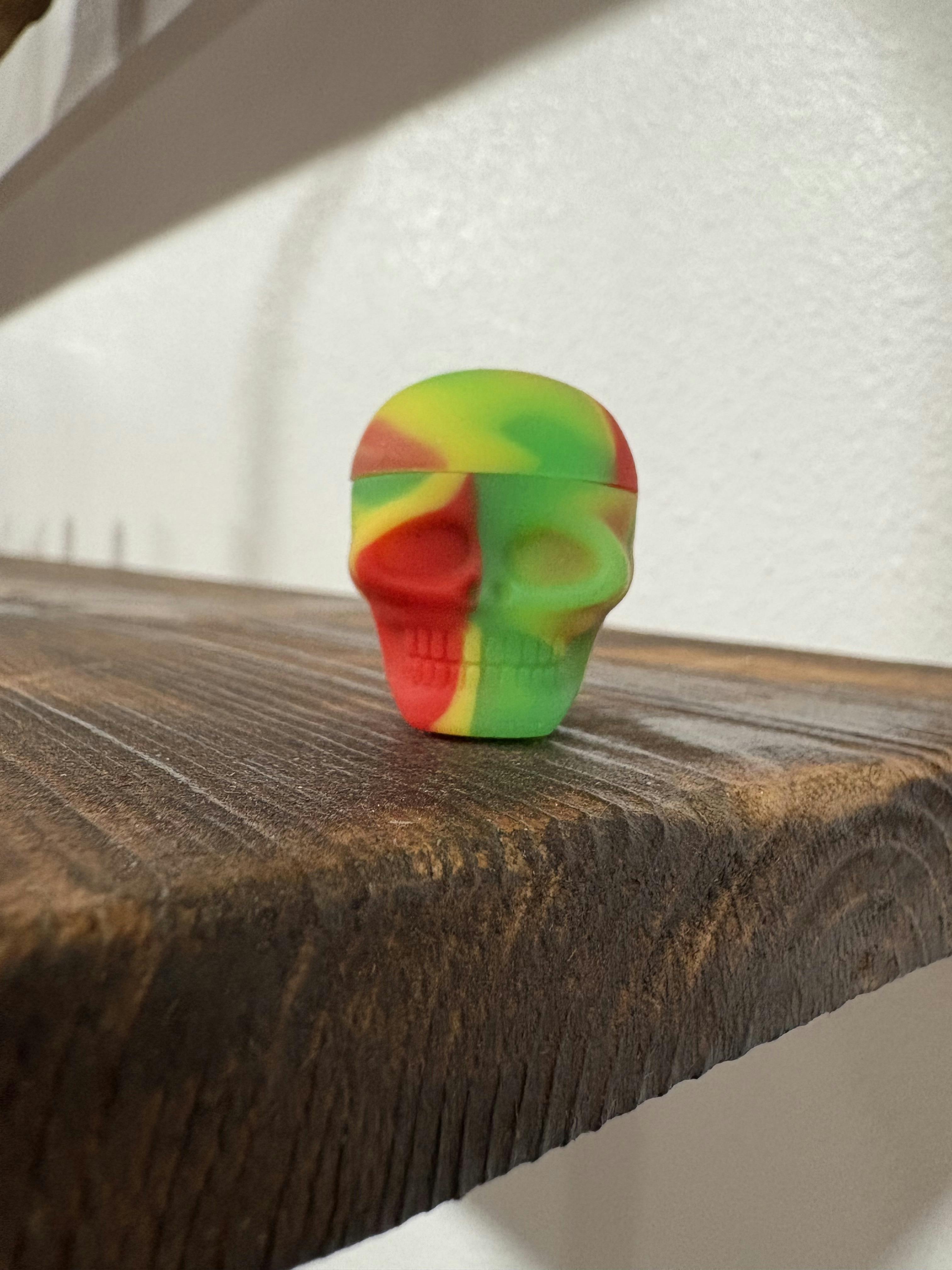 Silicone Skull Jar (Yellow)