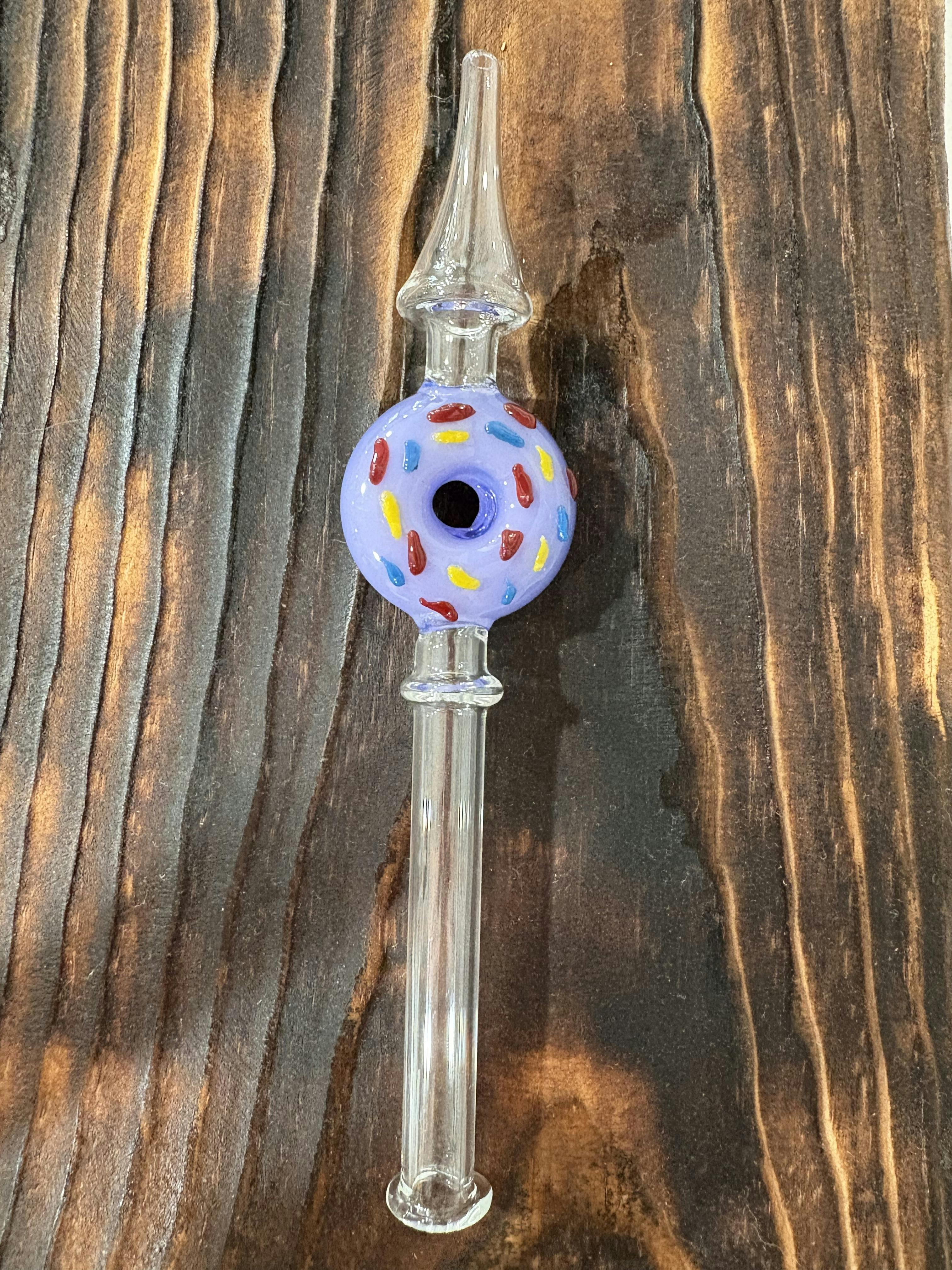 Glass Donut Nectar Collector Purple