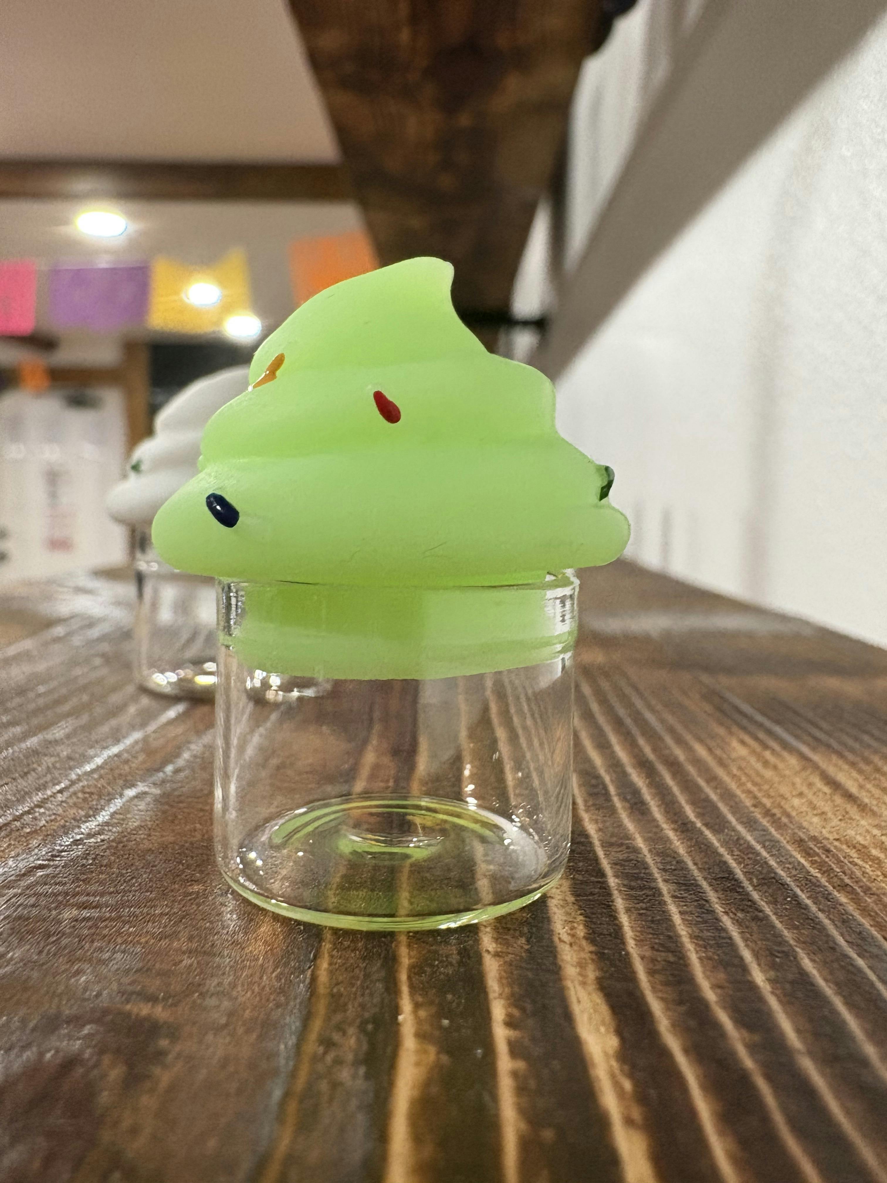 Silicone Ice Cream Jar (Green)