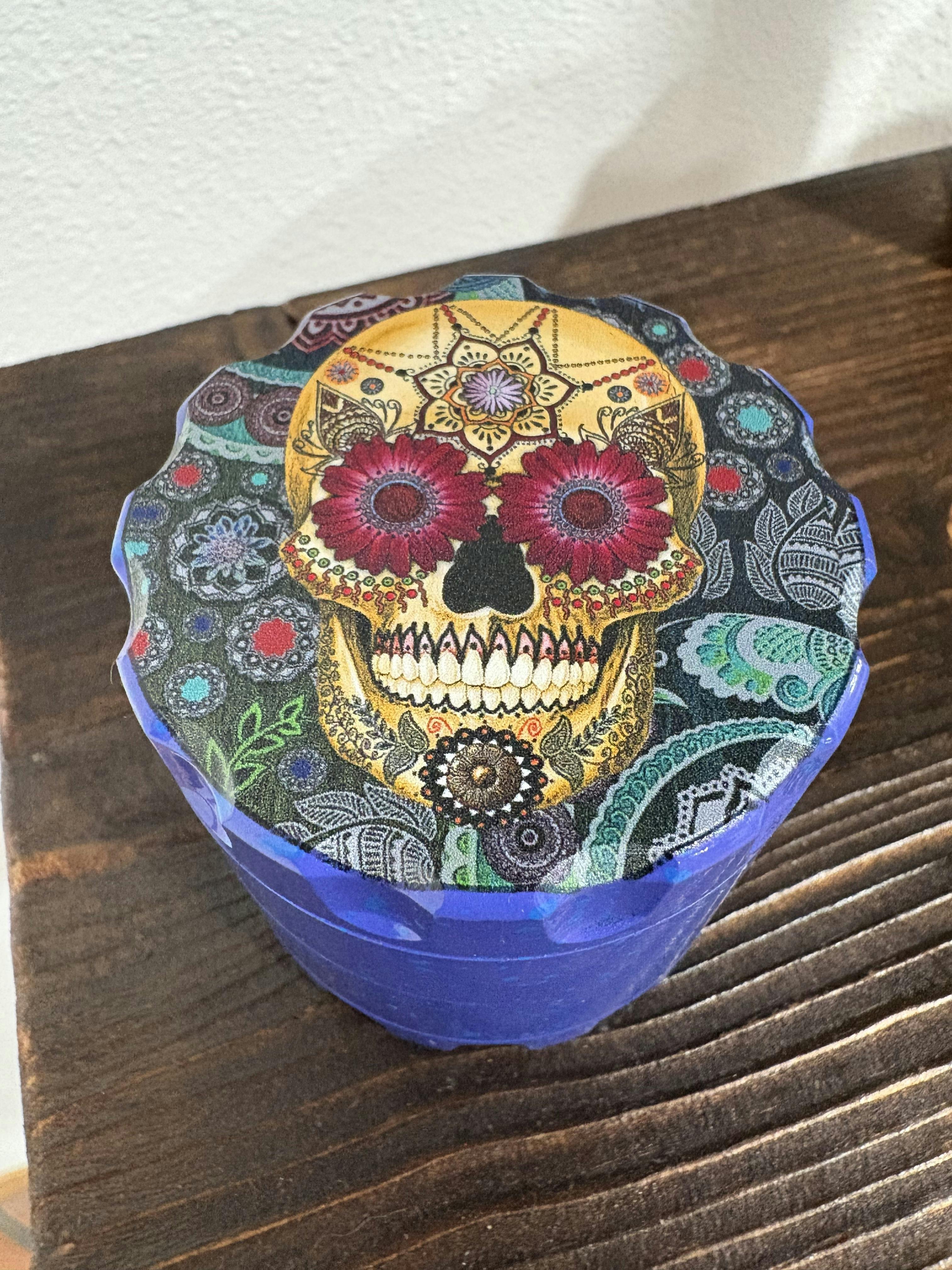Sugar Skull Grinder (Blue)