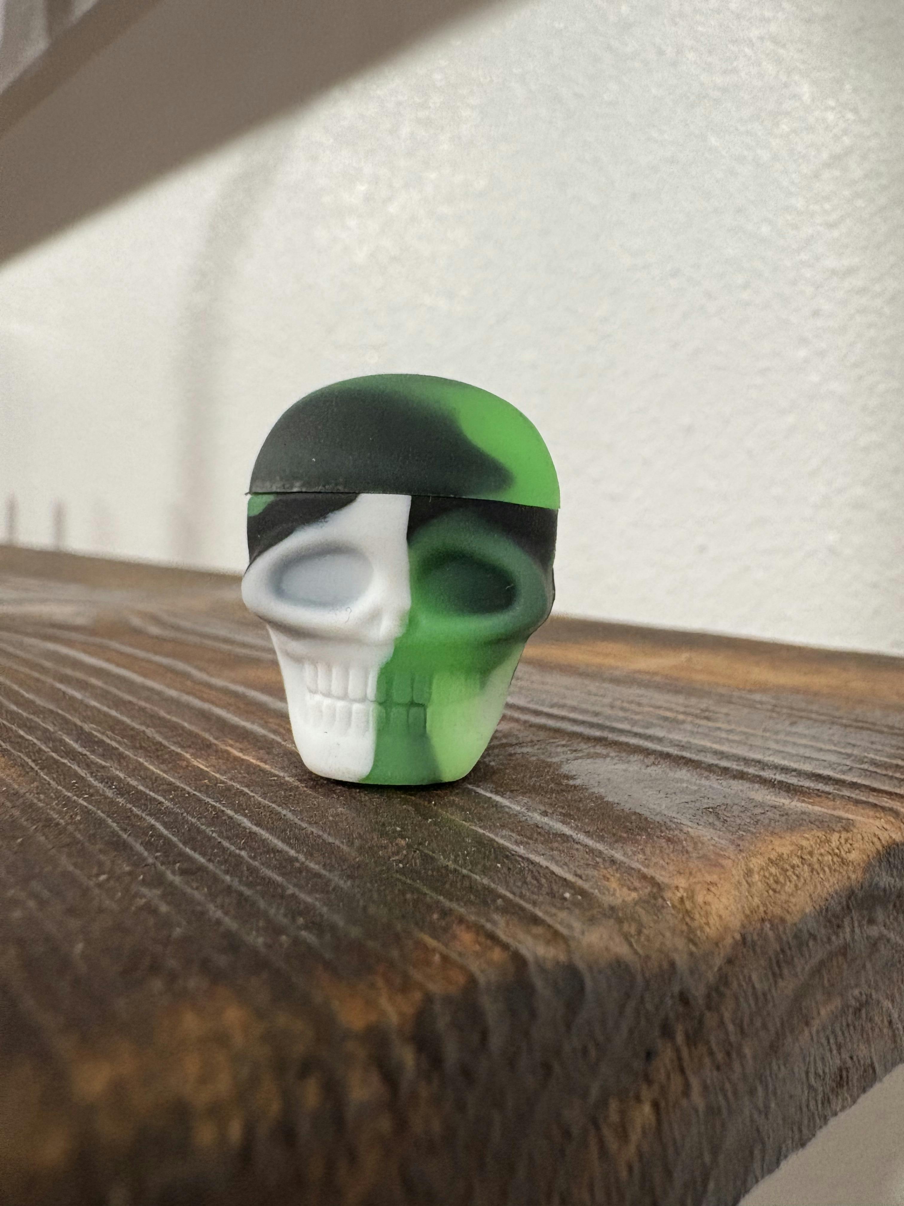 Silicone Skull Jar (Green)