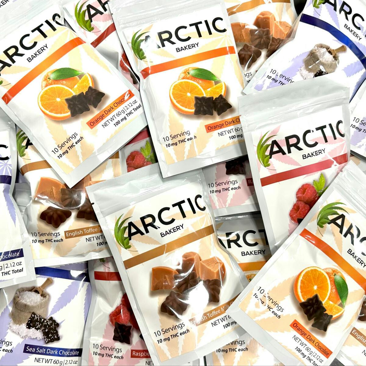 Arctic Stars – Orange Creamsicle – White Chocolate – 100mg THC – 10 Pack