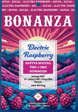Bonanza | Electric Raspberry (S) | 100mg edible