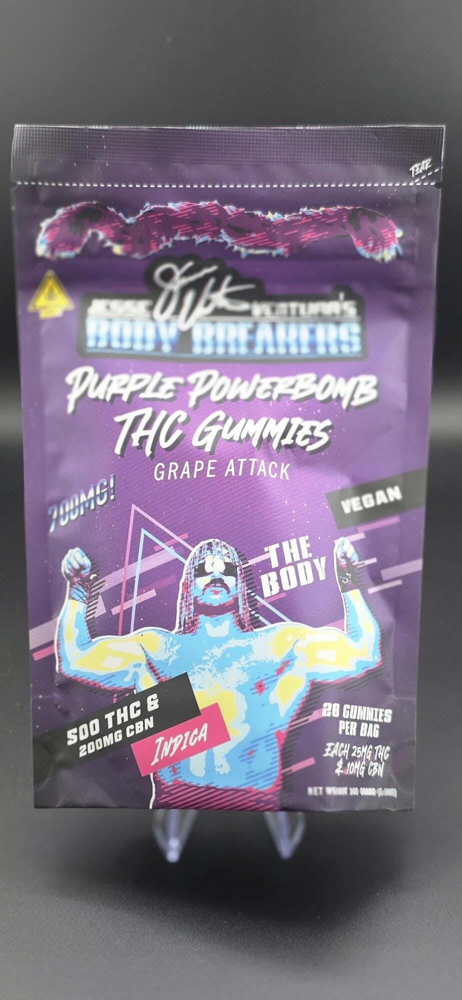 Jesse Ventura's Body Breakers Purple Powerbomb Indica