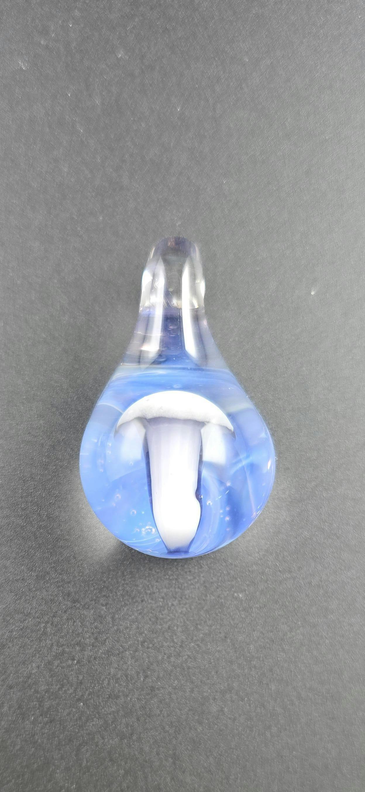 Northern Groove Glass White Mushroom Pendant | 1 Unit